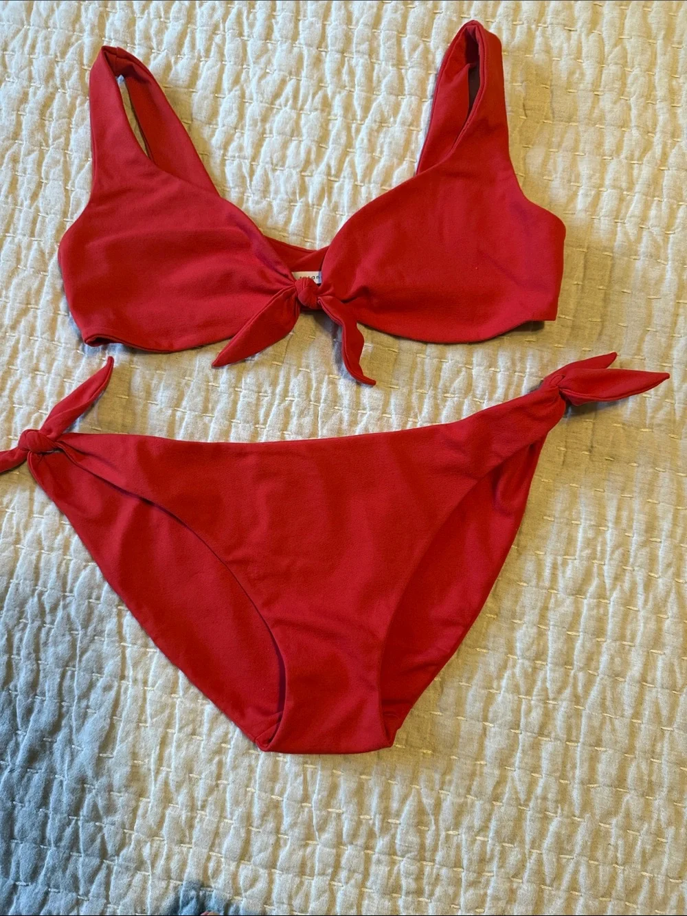 Susana Monaco Red Two-Piece Bikini Set